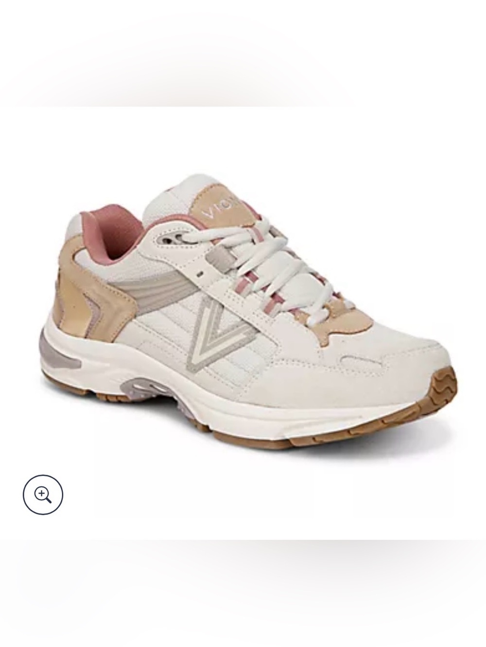 Vionic Leather Lace-Up Walking Sneaker 23 Walk 2.0